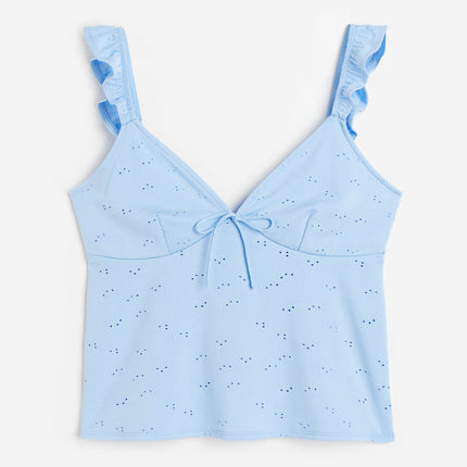 H&M Wanita Tie-detail jersey top