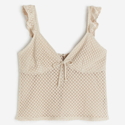 H&M Wanita Tie-detail jersey top