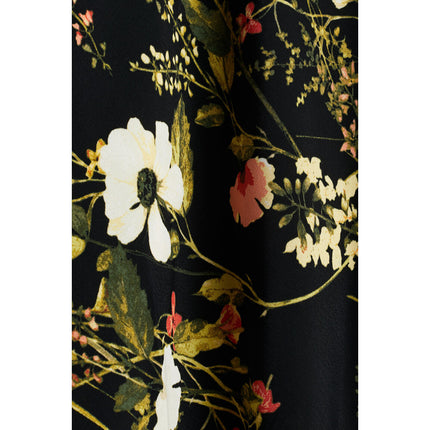 H&M Wanita Viscose Crêpe Skirt Black