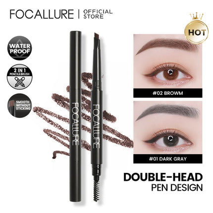 FOCALLURE Waterproof Long-Lasting Eyebrow Pencil - 3 Colours Pensil alis