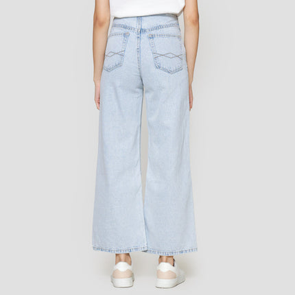 Nevada Wide Leg No Waistband Celana Panjang Denim Wanita 122326760