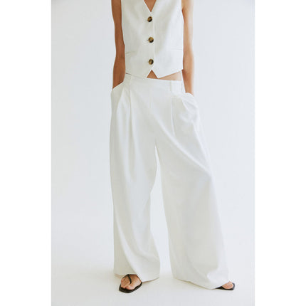 H&M Wanita Wide tailored trousers