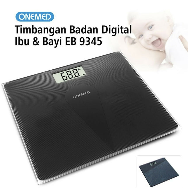 ￼Timbangan Badan Digital Ibu & Bayi EB 9345 Onemed