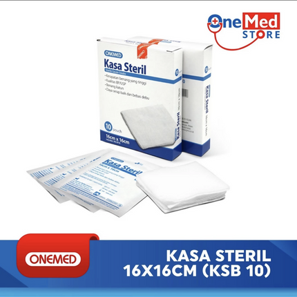 ￼Kasa Steril 16x16cm OneMed box isi 10pouch X100