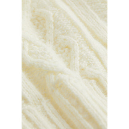 H&M Wanita Zip-top cable-knit jumper